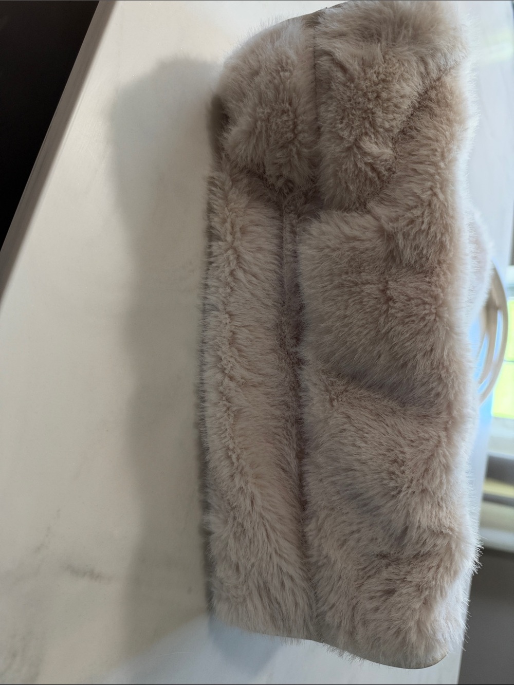 Victoria's Secret Cream Faux Fur Tote Bag - Picture 11 of 11